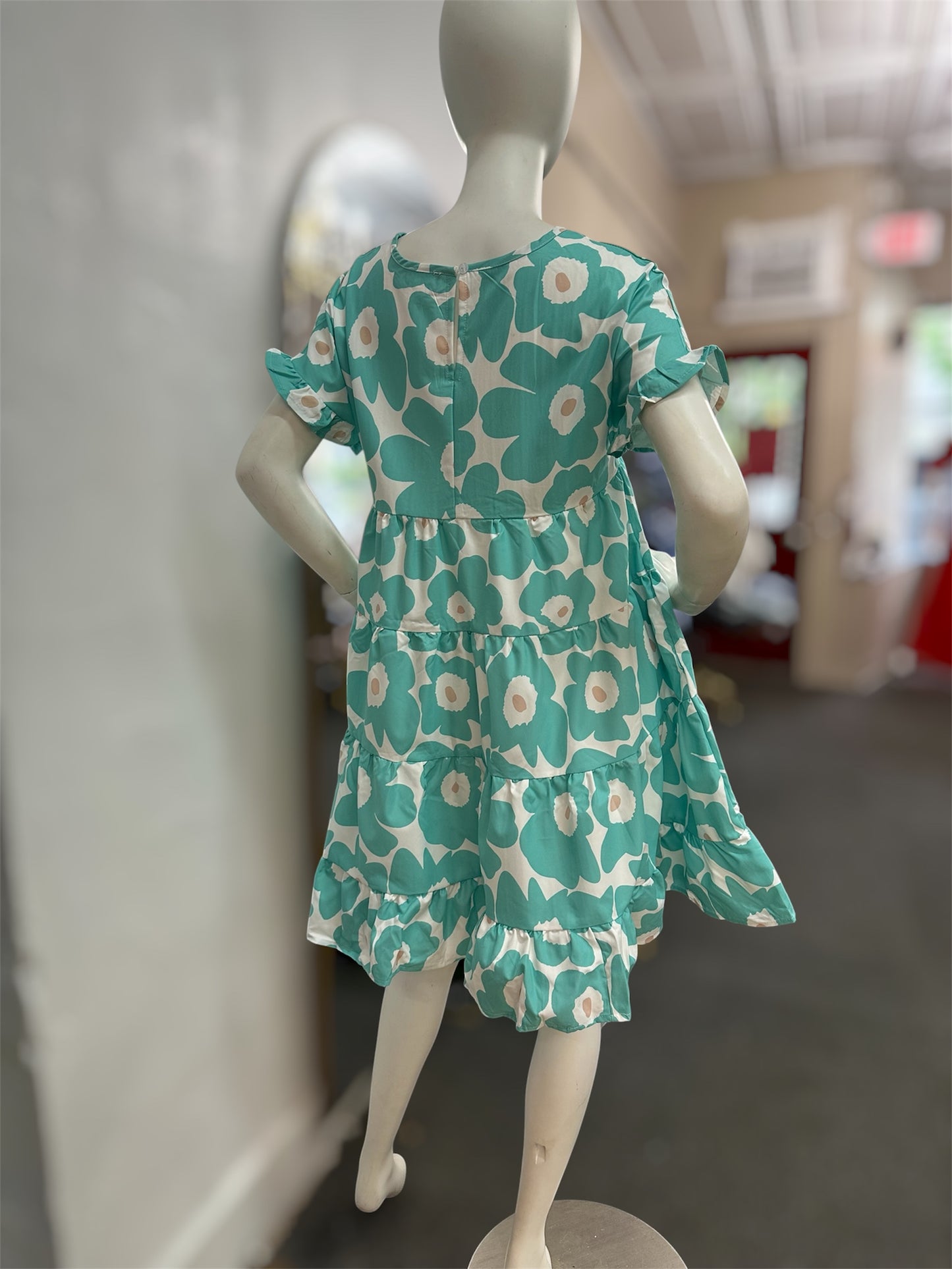 Turquoise Garden Dress