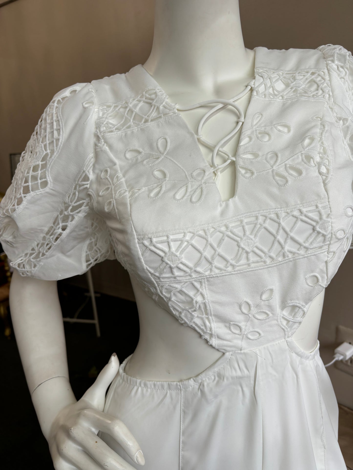 Rosalia Cutout Jumpsuit - White