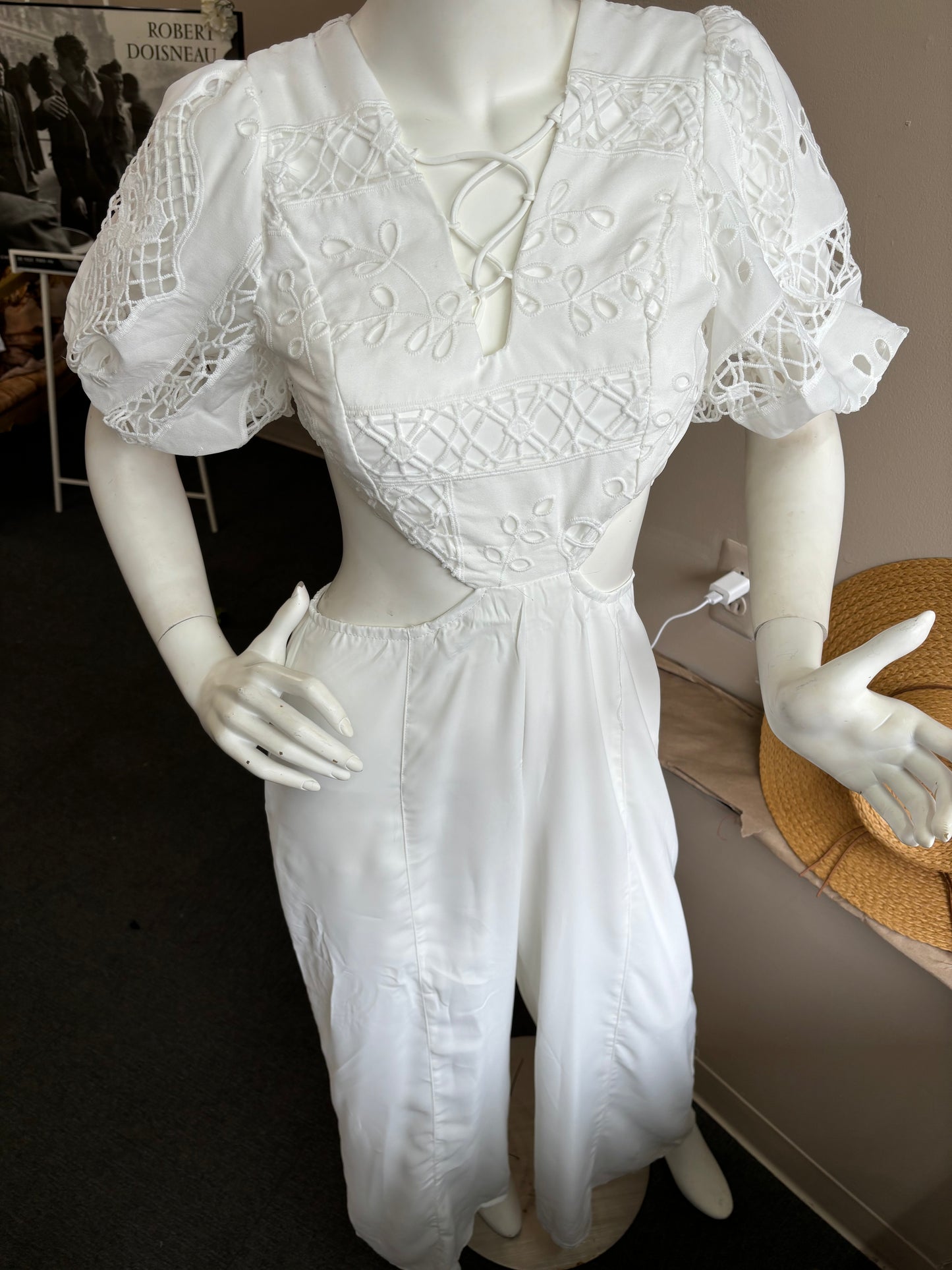 Rosalia Cutout Jumpsuit - White