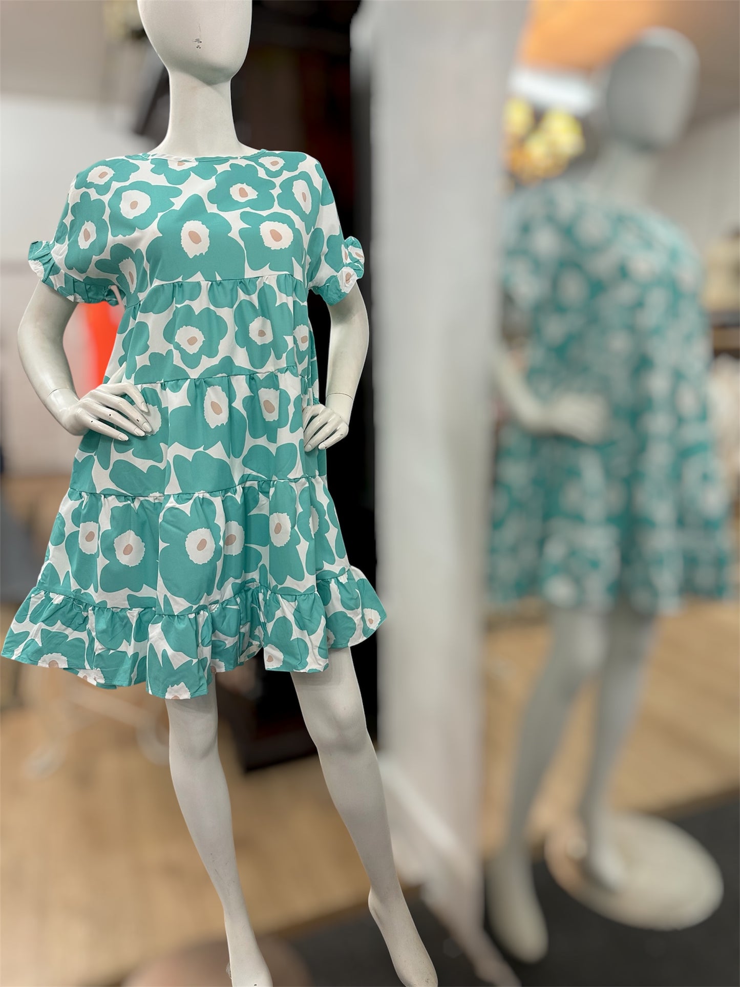 Turquoise Garden Dress
