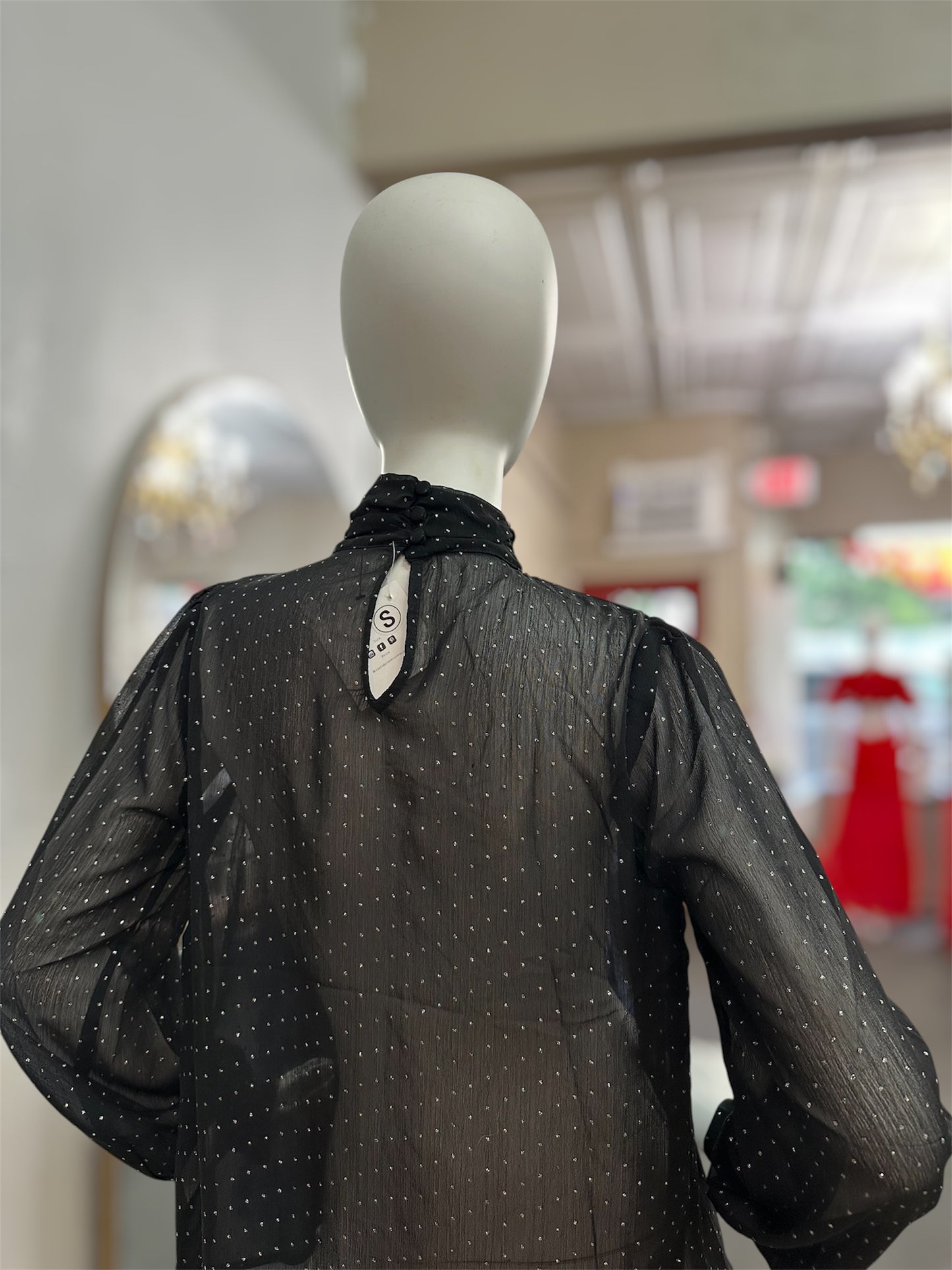 Black Diamond Sheer Top
