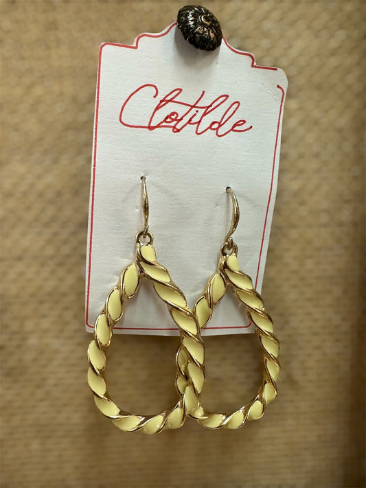 Soft Gold Twist Earrings