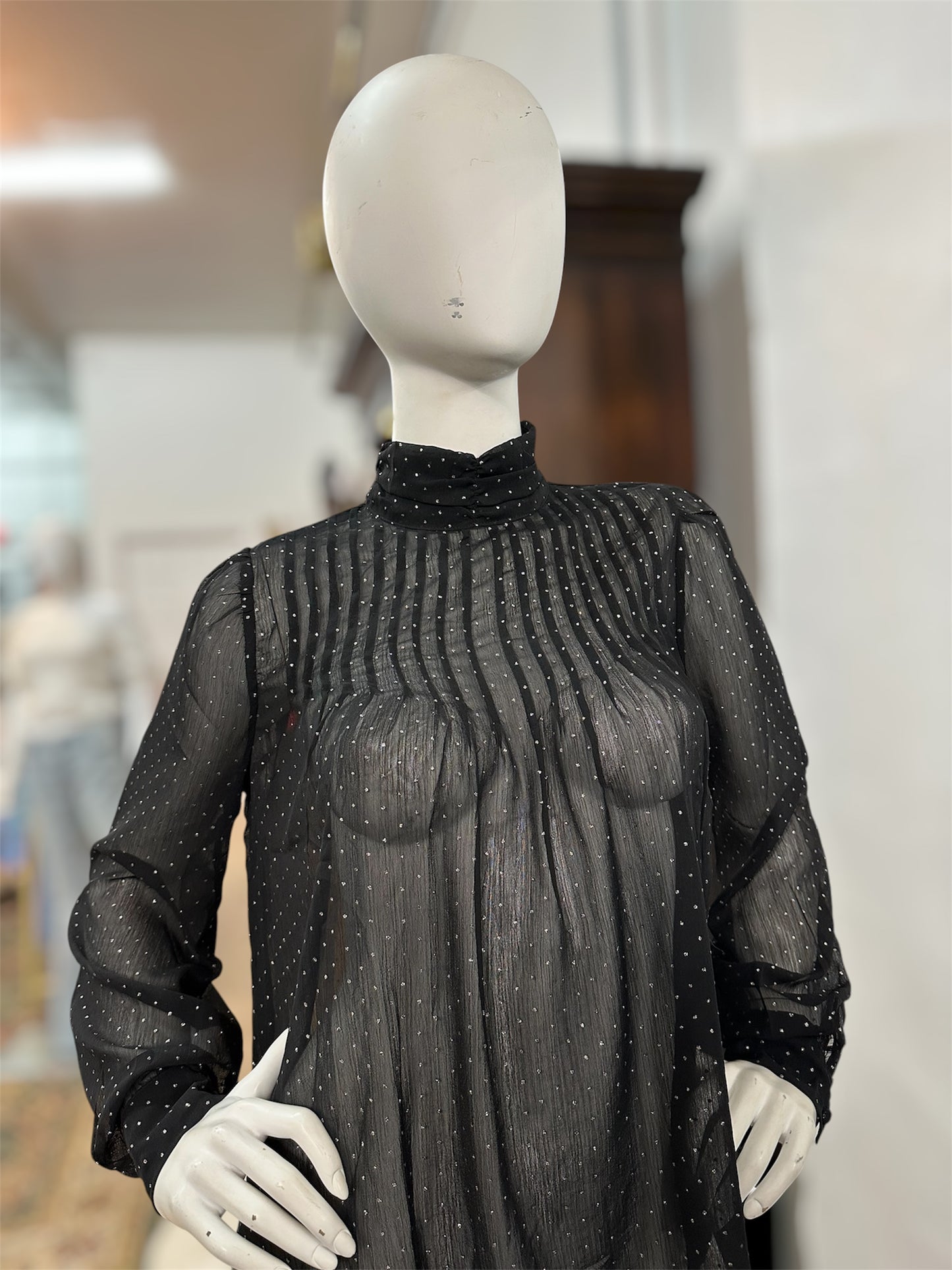Black Diamond Sheer Top