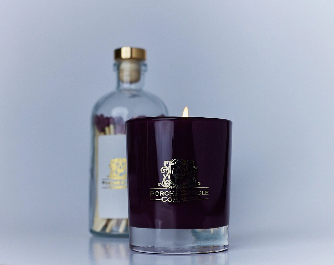 Luxury Sandalwood & Jasmine Candle + Matches Set