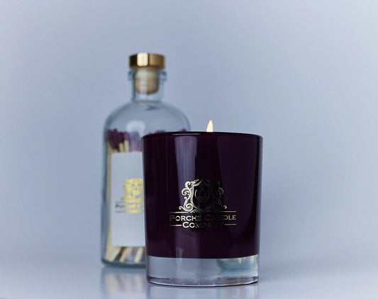 Luxury Sandalwood & Jasmine Candle + Matches Set